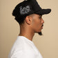 Runway in Heaven Patch Embroidered Trucker Hat - Black