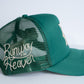 Runway in Heaven Patch Embroidered Trucker Hat - Green